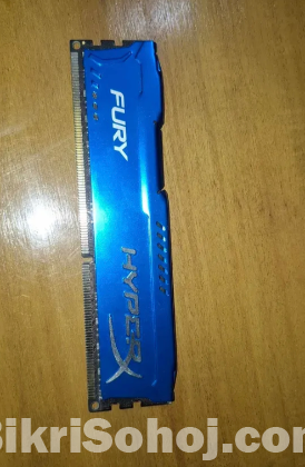 DDR3 8gb Ram Fury HyperX 1600 MHz